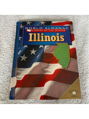 World Almanac Library Illinois Coffee Table Book Blue
